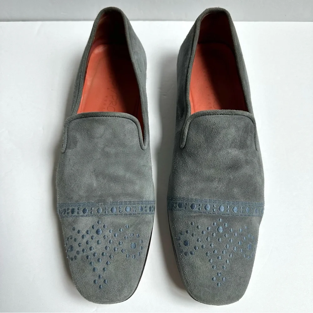 Stubbs & Wootton with Artist Proof Blue Suede Men’s Loafers 12